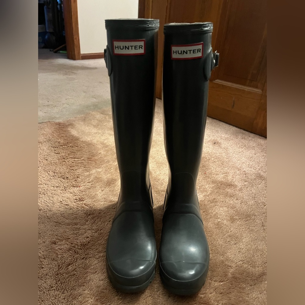 Grey Size 6 Hunter Rain Boots